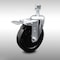 Service Caster 5 Inch SS Soft Rubber 1/2 Inch Threaded Stem Caster with Total Lock Brake SCC SCC-SSTSTTL20S514-SRS-121315 - alternate 1